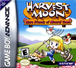 Harvest Moon More Friends of Mineral Town box art for GameBoy Advance